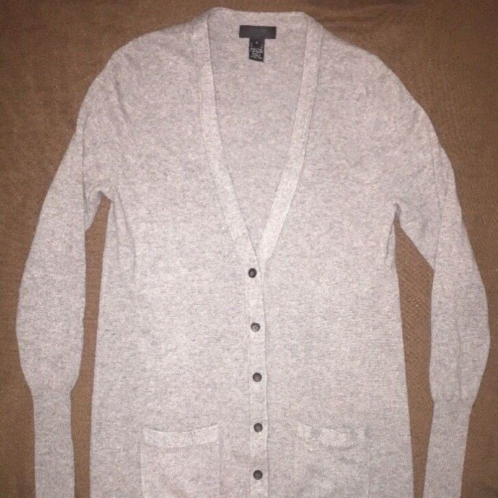 J. Crew Cashmere Cardigan Sweater - Picture 1 of 7